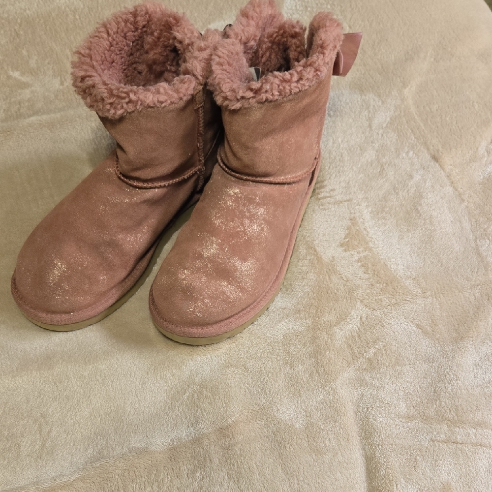 UGG Blush Fur-Lined Boots